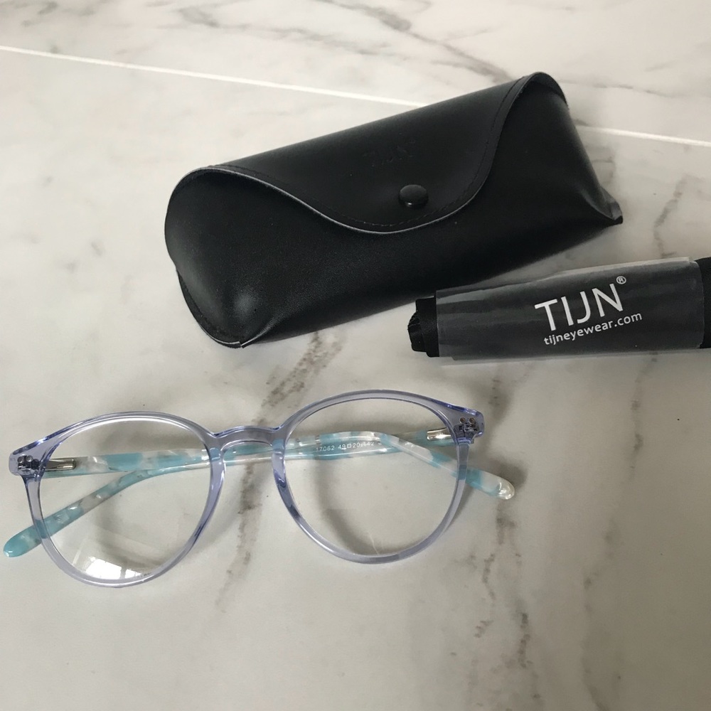 Blue marble non prescription glasses